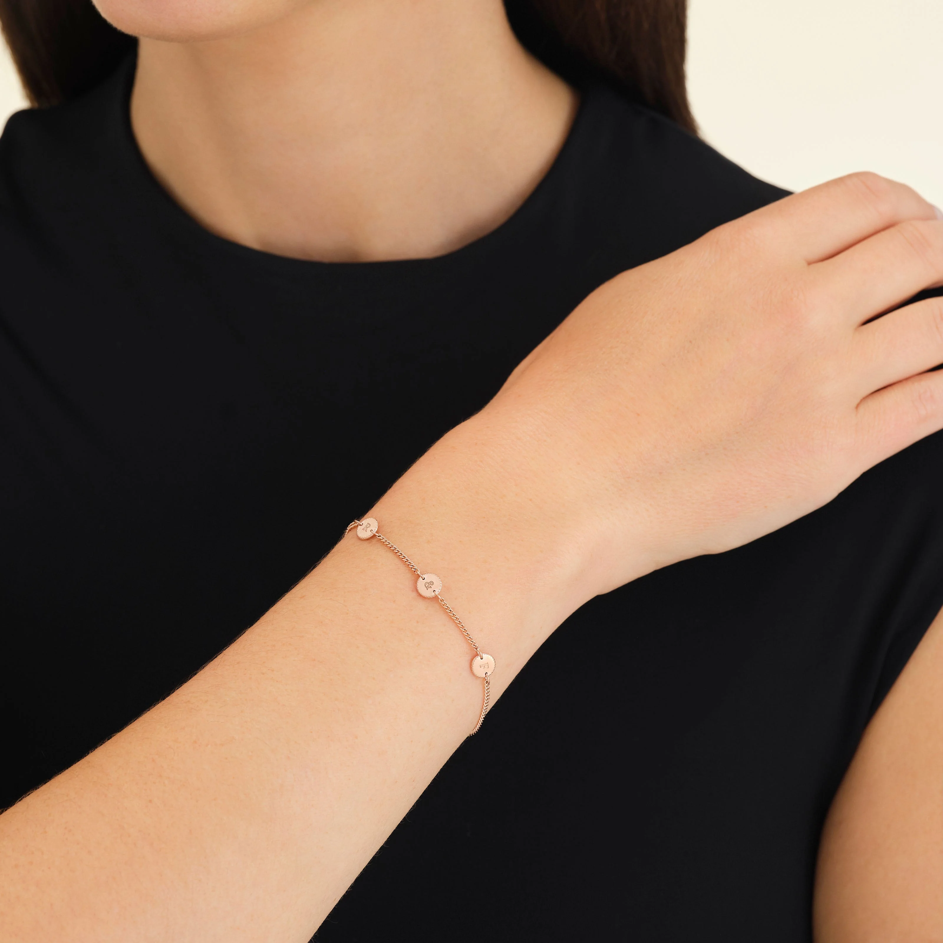 Bracelet 3 initiales - Image 8