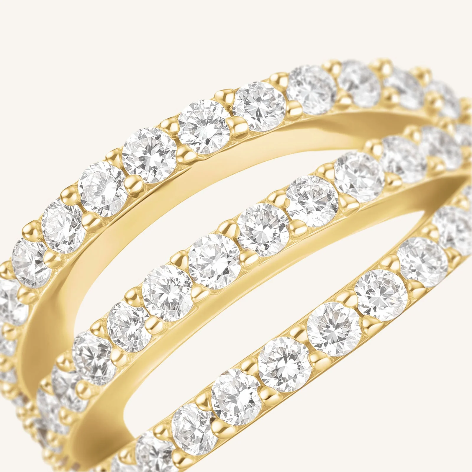 Triple Pave Hoops - Image 6