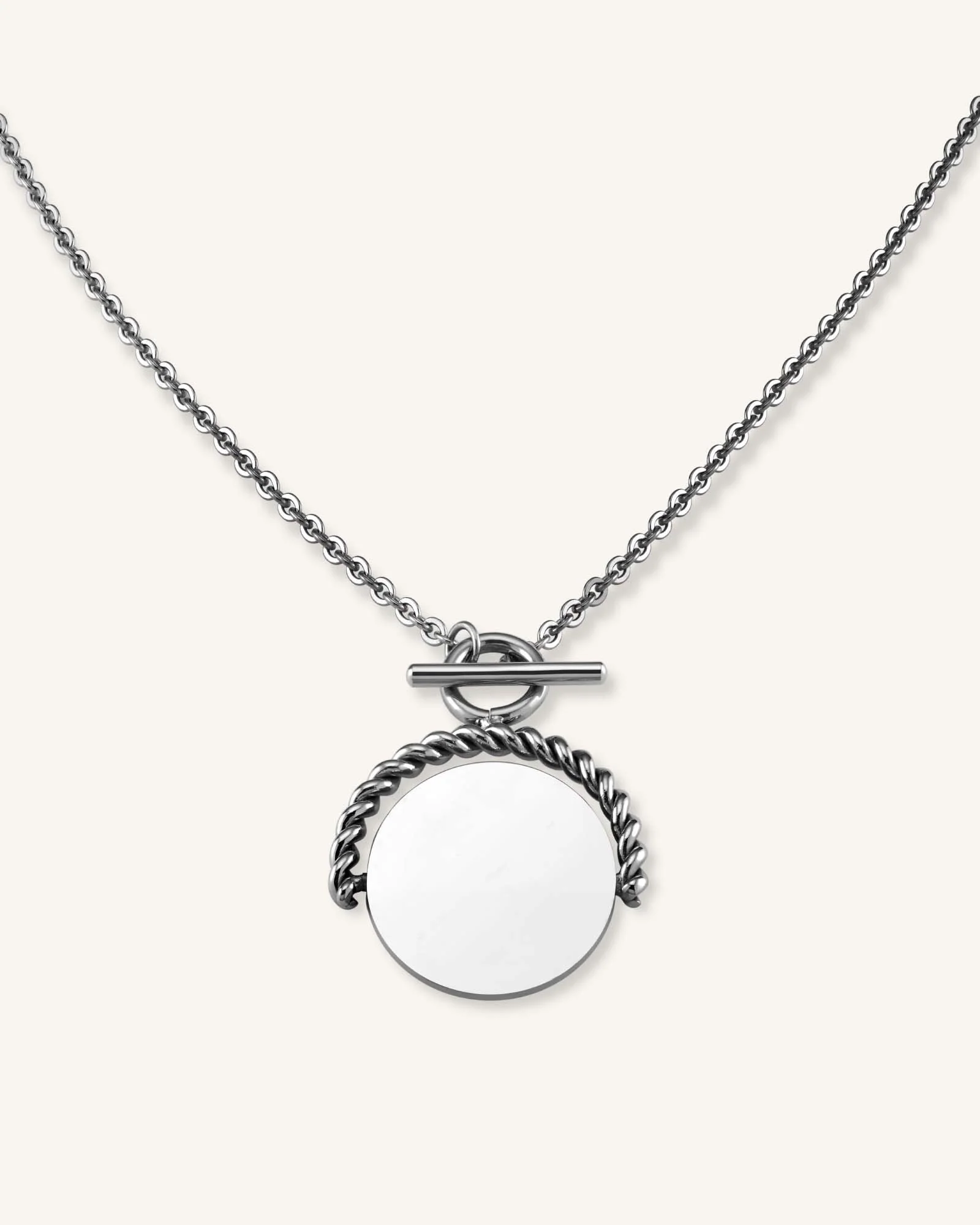 Collier médaillon torsadé - Image 3