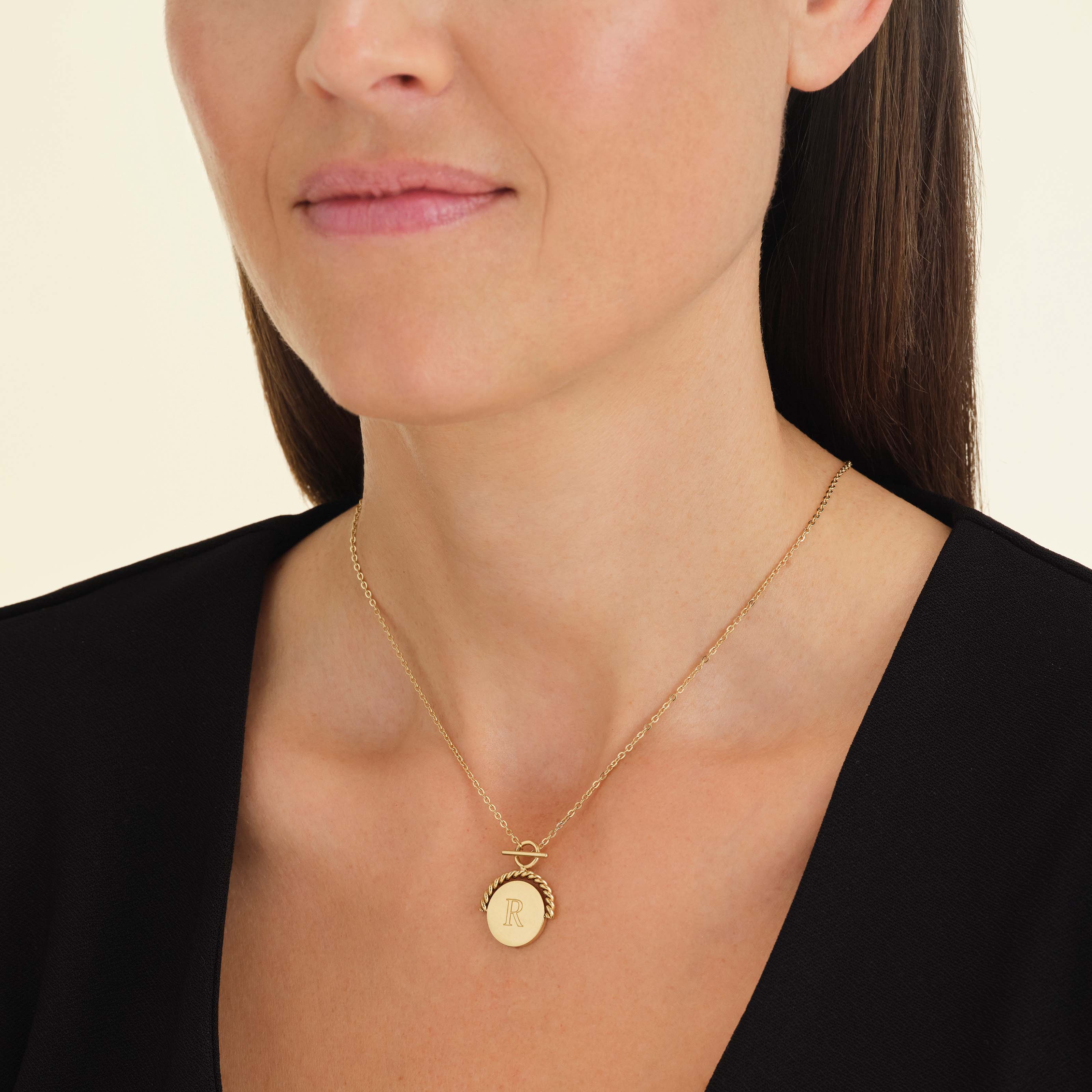Collier médaillon torsadé - Image 8